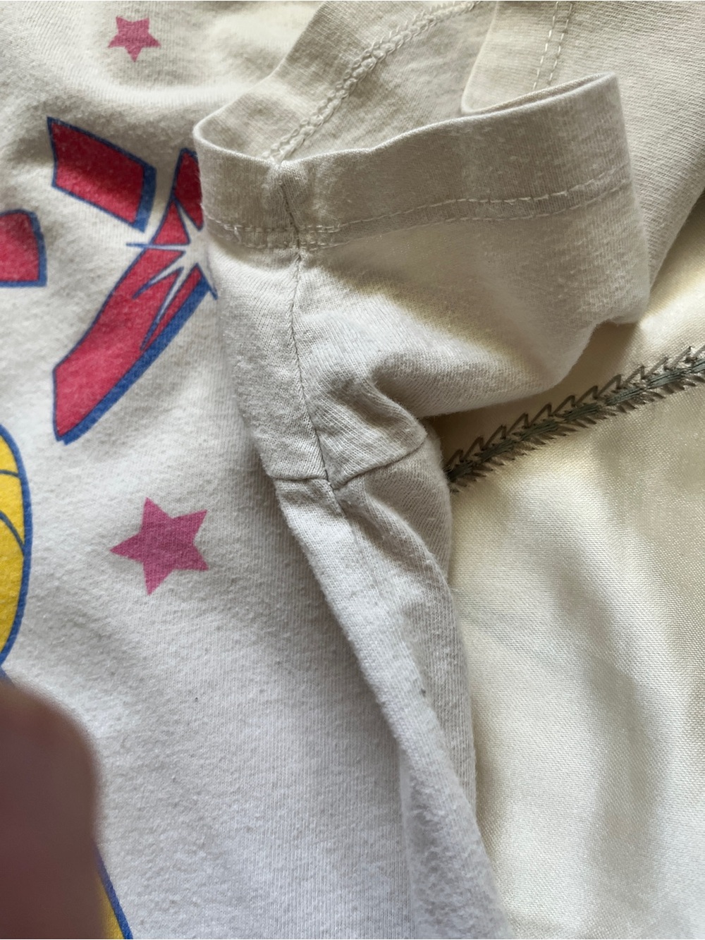 Sailor Moon Graphic Tee - White with Yellow & Pink Print - Picture 4 of 5